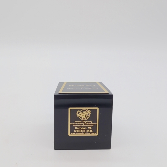 Clear Acrylic Globe Award Michael Scott IQT with Base - Picture 5 of 5